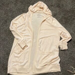 Torrid super soft plush Cream Hooded Cardigan